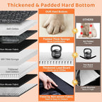 Hard Bottom Dog Car Seat for Pets Waterproof Seat Cover Hammock with 3-Sided Hard Boards 600D Heavy Duty Scratch Proof Nonslip Durable Back Seat Covers for Cars, Trucks and SUVs
