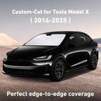 Windshield Sunshade Compatible for Tesla Model X 2016-2023 2024 2025, Sun Visor for Front Windshield & Window Sun Shade Cover, UV Heat Blocker & Protector, Car Accessories