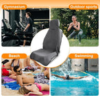1 Pack Towel Car Seat Cover Towel, Waterproof Washable Front Seat Protectors with Terry Cloth, Non-Slip Backing, Universal Fit for Cars SUVs Trucks,Gym,Beach,Pets, Kids,Road Trips (Gray)
