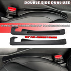Corolla Seat Gap Filler, Car Seat Gap Filler Organizer Stop Things from Dropping Customized Interior Accessories for Car, Black Pack of 2