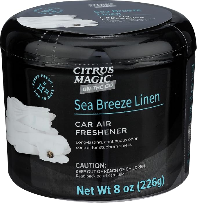 On The Go Solid Air Absorber Sea Breeze Linen, Pack of 3, 8-Ounces Each (866472509)