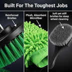 26Pcs Car Detailing Kit – Car Cleaning Kit, Drill Brush for Car Seats Detailing, Car Detailing Brush Set, Car Cleaning Supplies, Car Wash Mitt, Car Wash Brush, Car Wash Sponges, Wheel Brush