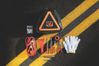 PICNIC TIME NFL Roadside Emergency Car Kit, Auto Vehicle Safety Road Side Assistance with Jumper Cables and Car Tool Kit, (Black with Orange Accents)