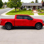 2015-2020 in-Channel Rain Guards Window Visors for Truck Ford F-150 SuperCrew/Crew Cab, Inside Front Rear Window Vent Deflectors Sun Shade Wind Visor Car Accessories, Dark Smoke
