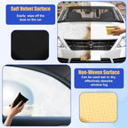 2PCS Window Defogger Sponge, Absorbent Window Glass Defogger Car Windshield Cleaner for Auto Cleaning (Yellow+Black)