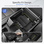 Center Console Organizer Compatible with 2022-2026 Chevy Silverado GMC Sierra 1500 24-26 2500 3500 Armrest Storage Organizer Tray Replacement for 2022-2026 Chevy Silverado Accessories