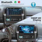 Single Din Flip Out Screen Car Stereo with Wireless Carplay and Android Auto, 7 inch 1 Din Touch Screen Radio Support Bluetooth/SWC/USB/FM + Backup Camera + Mic + Remote Control