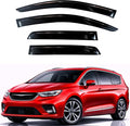 KPY Rain Guards Fit for 2017-2026 Chrysler Pacifica, Out-Channel Window Visors Vent Wind Deflectors 4PC, Car Accessories for 17-26 Pacifica