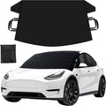 Snow Cover for Tesla Model 3/Y| Windshield Cover for Ice and Snow | Heavy-Duty 600D Oxford Fabric with Windproof Double Elastic Straps | Waterproof & Sag-Proof