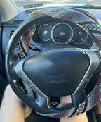 Boho Steering Wheel Cover for Women Men Baja Blanket Enthic Car Steering Wheel Cover Ethnic Car SUV Wheel Protector, Breathable, Anti-Slip, Odorless, Universal Fit 14.5-15 Inch