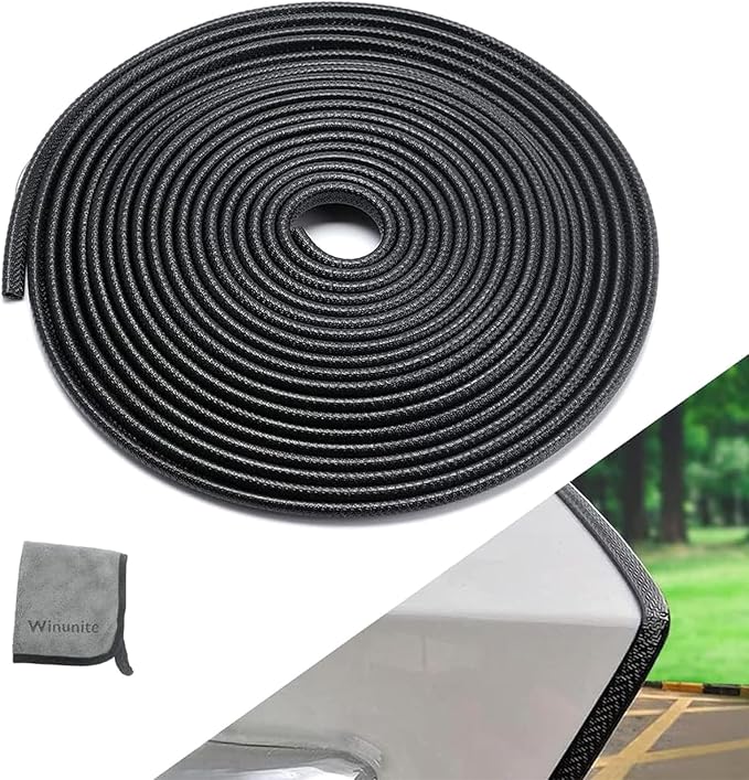 65.6ft (20m) No Glue Car Door Edge Guards Black | Stop parking lot dings, U-shaped rubber, fits sedans trucks SUV, fade-resistant, protect against paint chips & scratches