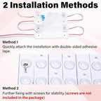 180 Led Van Interior Light Kits, 12V Led Light Strip, Cargo Van Accessories, Ceiling Work Lights Kit, Enclosed Trailer Lights for Truck Vans RV Boats Caravans, 60 Modules(White)