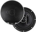 APEX JS65K 6.5" 3-Way Aramid Fiber Car Speakers Pair 250W Peak | 15mm PEI dome tweeters, premium aramid fiber cones, 60W RMS power, punchy bass & clear vocals, fits standard 6.5-inch cutouts