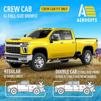 Extra Durable Window Deflectors In-Channel Visors Rain Guards Fit for Chevy Silverado/Sierra 2500HD/3500HD 2020-2026 Crew Cab, Sun Visors, Wind Vent for Shades, Exterior Car Accessories - 4pcs. AG0141