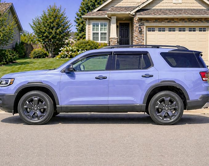 2026 2027 Tape-On Rain Guards for Honda Passport Side Window Visor Deflectors Extra Thick Shade RTL Towing Blackout TrailSport Elite