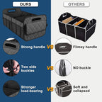 Trunk Organziers and Storage with Reinforced Handles,Car Accessories for Women/Men 50L Waterproof Polyester Trunk Organzier for Car/SUV/Minivan/Truck(Medium,Charcoal)