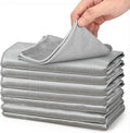 Microfiber Glass Cleaning Cloths,8 Pack Streak Free Miracle Cleaning Cloth,Reusable Lint Free Cleaner Towels for Kitchen,Windows,Mirror,Glasses,Car Windshields,Stainless Steel,11.8"×11.8"