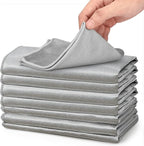 Microfiber Glass Cleaning Cloths,8 Pack Streak Free Miracle Cleaning Cloth,Reusable Lint Free Cleaner Towels for Kitchen,Windows,Mirror,Glasses,Car Windshields,Stainless Steel,11.8"×11.8"