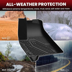 Floor Mats & Cargo Liner with Backrest Mat for Chevy Traverse 2024-2026 (Only 8 Seats) & GMC Acadia 2024-2026 (Only 8 Seats), All Weather TPE Custom Fit Car Floor Liners Full Seat, Black