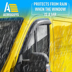 Extra Durable Window Deflectors Tape-On Window Visors Rain Guards Fit for Ram ProMaster 2014-2026, Sun Visors, Wind Vent for Shades, Exterior Car Accessories - 2 pcs. AG0907