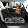 XL Checkered Large Dog Car Seat Cover with Dog Bed Mat for Back Seat Half - Single Seat Travel Hammock Extender, Waterproof Hard Bottom for Medium & Large Dogs, Car SUV Truck Vehicle