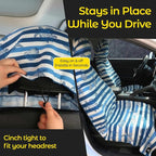 Car Seat Towel Cover - Sweat Absorbing Microfiber Towel for Car Seat After Gym, Workout & Beach - Washable Seat Protector, Universal Fit for Cars, Trucks, SUVs - Sea Turtle