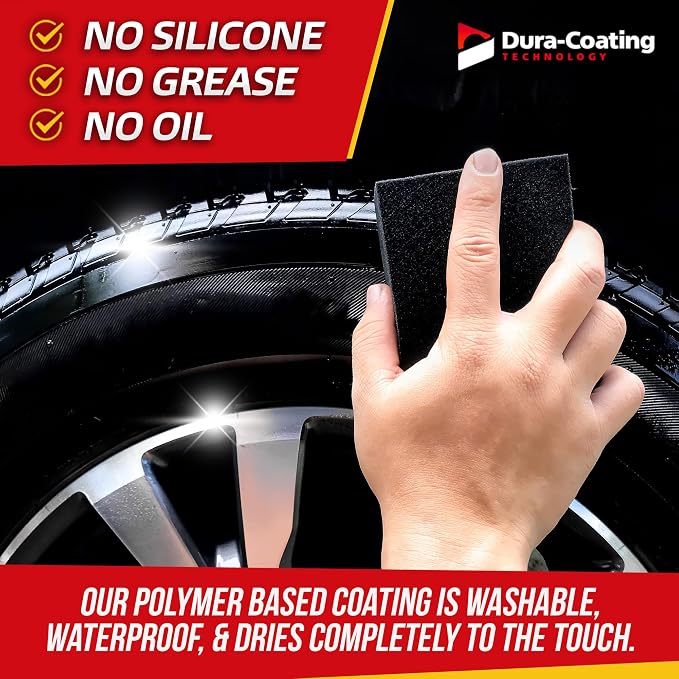 Dressing Total Tire Kit, Single Car Kit - All Inclusive Tire Shine, and Cleaner Kit for a Lasting Shine and Brilliant Finish - 16 Ounce Tire Cleaning Spray - Made in The USA