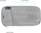 Car CD Visor Holder, 12 Sleeves Organizer with Mesh Pocket | Durable Oxford Cloth, Holds 12 CDs/DVDs, 1 Pen Holder, 1 Back Inner Pocket, Disc Storage Organizer, Fits Most Vehicle Visors