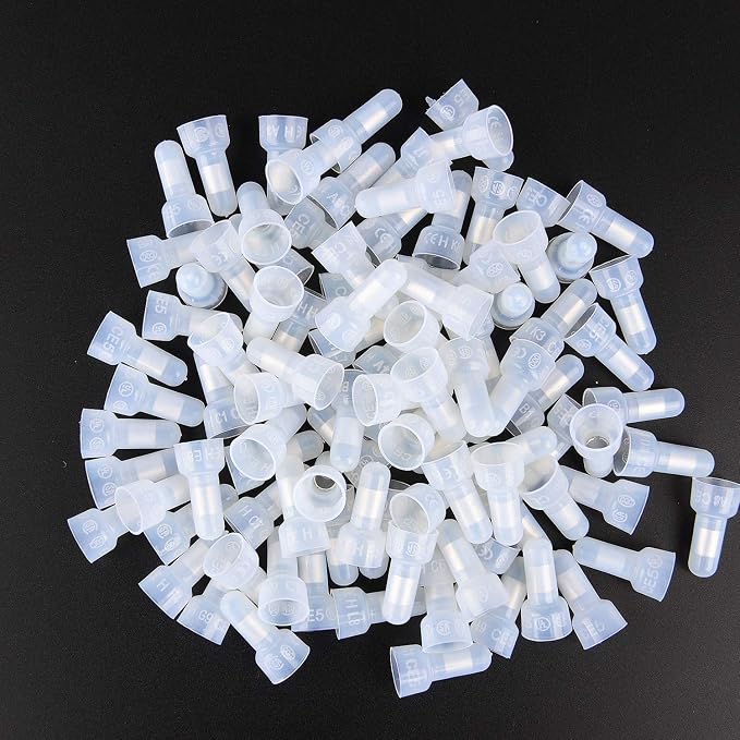 50036R Closed End Crimp Terminal 300 pcs 22-16/16-14/12-10 Gauge Nylon Wire Connector Kit,2 Years Warranty
