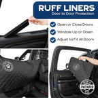Standard Back Seat Extender for Dogs, Black – As Seen on Shark Tank – Hard Bottom Platform for Cars, SUVs & Mid-Size Trucks – 400lb Support, Waterproof – Rigid Back Seat Cover for Dogs