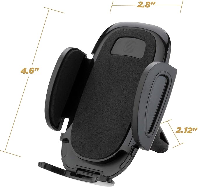 SUHV-XCES0 Select Vent Mount Phone Holder Cradle for Car or Truck - Universal Hands-Free Mount for Car Dashboard Air Vents - Vehicle Cell Phone Holder for iPhone or Android Smartphones