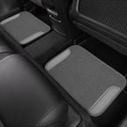 Microfiber Leather Steering Wheel Cover and Waterproof Car Floor Mats,Universal Car Combo Fit for 95% Sedan,SUV,Cars,14.5-15inch Anti-Slip Safety Comfortable Faux Leather Design(Solid Gray)