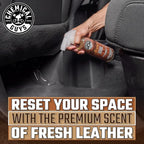 Leather Scent Premium Air Freshener & Odor Eliminator – Car Air Freshener Leather Scent– Eliminates Odors and Refreshes Cars, Trucks, SUVs and RVs, 16 oz