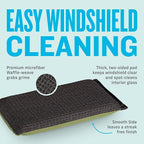 Windshield Haze Eraser - Interior Windshield & Car Window Cleaner Tool, Keeps Mirrors Clean, Spot Washes Inside Glass, Car Cleaning Supplies, Microfiber Sponge, Streak Free Finish - 1 Pack