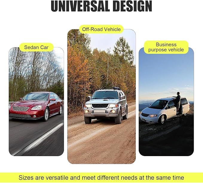 Half Car Cover, Winter Anti-freeze Snow Shield for Windshield Hood, Thicken Foldable Outdoor Protector with Windproof Fastening Strap, All-season Anti-scratch Cloth for Cars (Silver)