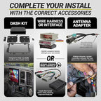 TA2053B Double DIN Radio Install Dash Kit Compatible with Select 2005-2008 Toyota Tacoma - Aftermarket Car Stereo Installation Kit - See Fit Guide in Images to Verify Vehicle Compatibility