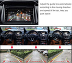 Car Trunk Handle Dynamic Camera Rear View HD Camera for Audi A4 A5 S5 Q3 Q5 for VW Passat Tiguan Golf Passat Touran Jetta Sharan Touareg with Moving Guide Parking line