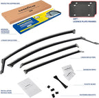Goodyear Shatterproof in-Channel Window Deflectors for Kia K-5/K5 2021-2026, Rain Guards, Window Visors for Cars, Vent Deflector, Car Accessories, 4 pcs - GY008024