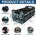 Car Trunk Organizer for SUV, Car Organizers and Storage with Reinforced Handles, Car Accessories for Women/Men 50L Waterproof Polyester Trunk Organizer(Medium, Leaves)