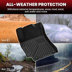 Floor Mats & Cargo Mat for Hyundai Elantra 2020 2019 2018 2017, All Weather TPE Car Mats Custom Fit Floor Liners for Elantra 2017-2020, 1st and 2nd Rows & Trunk Mat, Black