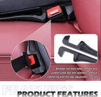 2PCS Upgraded Car Seat Gap Filler Organizer,Versatile Car Gap Filler Organizer with Hooks & Storage Slots Design,Soft Cars Seat Gaps Fillers Strip Cars Accessories Interior