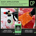 CP Ceramic Protective Wash, Hydrophobic Finish Car Wash Soap, Water Activated Easy To Use Water and Dirt Repelling Cleaner And Finish Treatment, High Gloss Spot Free Shine 64 oz.