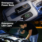 Tire Inflator Portable Air Compressor, Smart Dual Hose System, Auto Air Pump for Car Tires, Bike,Bicycle, Motorcycles,Electric Pump with LED Light & Digital Pressure Gauge