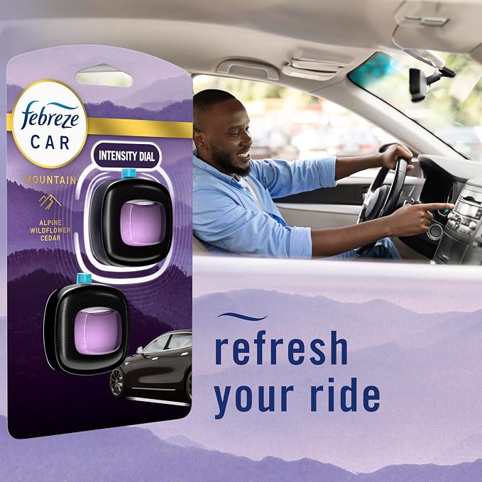 Car Mountain Scent Air Freshener Vent Clip,.07 oz,(Pack of 4)
