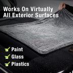 Mega Car Drying Towel - Holds Up to 9 lbs, No Streaks, Scratches, or Water Spots | 1200 GSM Microfiber Double Twist Pile & Edgeless Design, 1 Quick & Effortless Dry - 24” x 36”