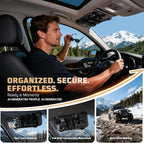Molle Visor Organizer, Fiberglass Rigid MOLLE Panel, Tactical Versatile Car Sun Visor Organizer Interior Accessories Holder for Vehicle, SUV, Trucks