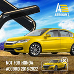 Extra Durable Window Deflectors in-Channel Window Visors Rain Guards Fit for Honda Accord 2013-2017 Sedan, Sun Visors, Wind Vent for Shades, Exterior Car Accessories - 4pcs. AG0749