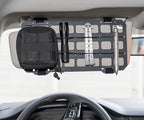 Vehicle Rigid MOLLE Panel for Car Visor Organizer EDC Pouch Tool Holster Bag Holder Tactical Gear Rack Truck Equipment Mount Plate Modular Storage Shelf Auto Interior Accessories