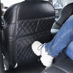 2 Pack Seat Back Protector, Kick Mats Back Seat Protector for Kids Feet Car Seat with Car Back Seat Organizer, Seat Back Protector Cover for Back of Front Seats - Protect against dirt and scuffs