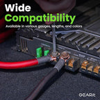 8 Gauge Wire 10 ft Red, 8 AWG Battery Cable CCA, Copper-Clad Aluminum Power Cable for Car Audio Amp, Automotive, RV